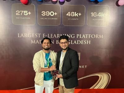 Ali Hossain, Best Instructor of the Year at the Instructory sixth anniversary awards